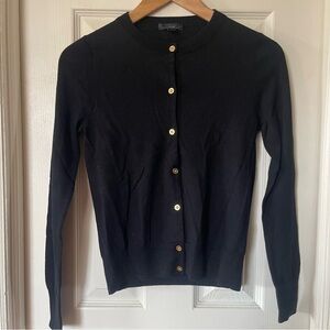 J. Crew Black Sweater with Gold Accents